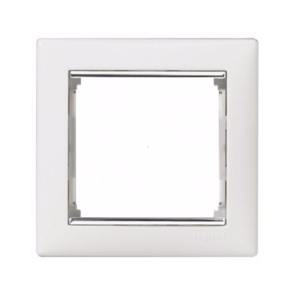 Legrand Valena ramă 1 alb/argintiu (770491)
