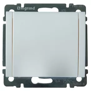   Legrand 771064 Galea Life 2P+F priză cu obturator de siguranță, capac cu fixare rapidă, alb