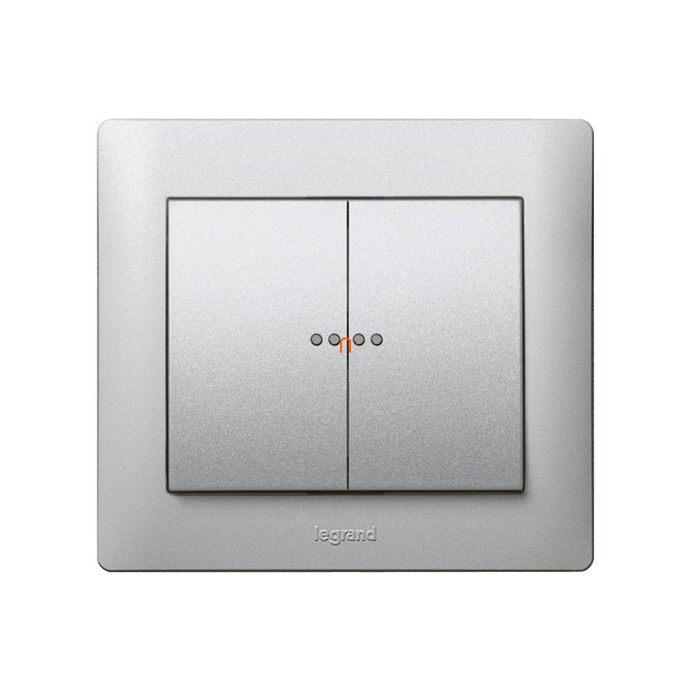 GALEA LIFE clapetă dublă cu 2 indicatoare luminoase, albă 771079