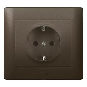 Legrand 771262 Galea Life priză 2P+F, cu arc, bronz închis
