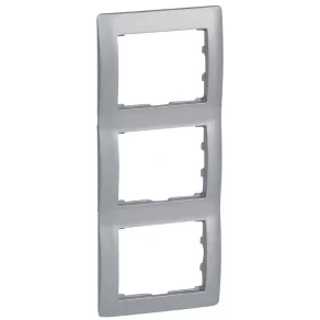 Legrand 771307 Galea Life 3-cadru vertical, aluminiu