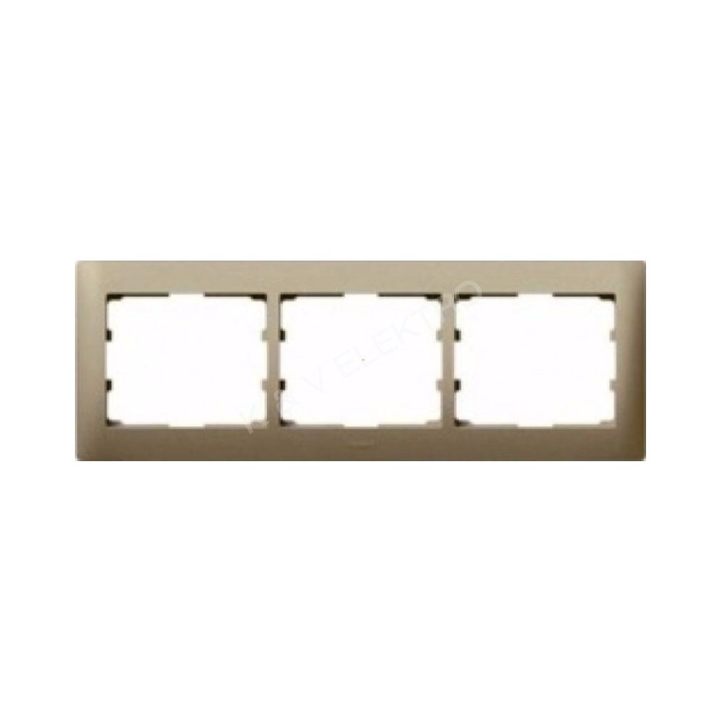 Legrand Galea Life Cadru orizontal din titan 3-pies 398851 (771403)