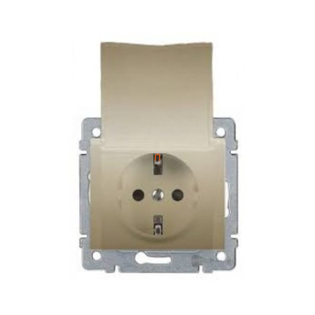 Galea Life 771464 2P+F soclu cu capac cu arc din titan