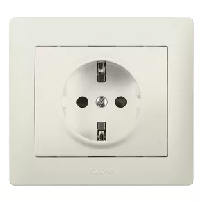 Legrand 771562 Galea Life 2P+F priză, cu arc, perlată