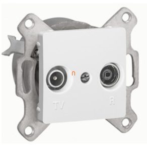   Priză TV-RD Legrand Cariva 773632 albă, 1, 5dB fără capac de închidere - 773632