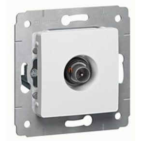   Priză TV Legrand Cariva 773680 albă, 14dB, fără cadru de trecere - 773680