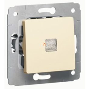  Întrerupător unipolar Legrand Cariva bej 101 EF cu indicator luminos, fără ramă - 773710