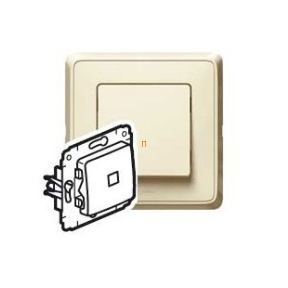 Legrand Cariva 773726 bej 106 JF comutator cu indicator luminos fără cadru