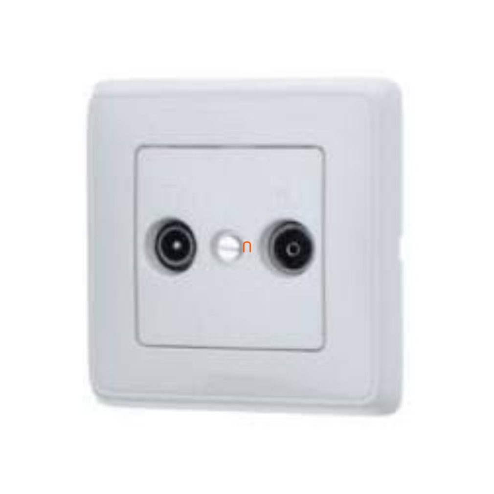 Legrand Cariva 773834 priză TV-RD albă, 14dB, cu ramă de trecere