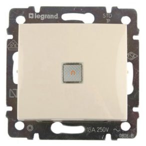   Întrerupător Legrand Valena cu indicator luminos 16A, culoare fildeș - 774103