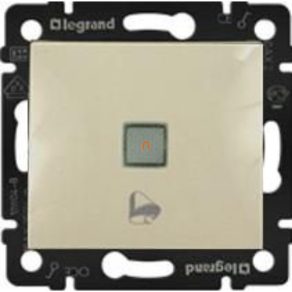   Buton Legrand Valena unipolar cu sonerie, indicator luminos, 250 V, culoare ivoriu - 774115