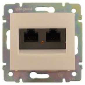   Priză Legrand Valena 2xRJ45 LCS2 Cat.6 FTP, culoare fildeș - 774133