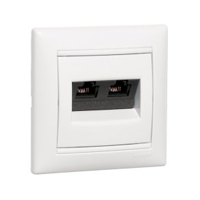   Priză Legrand Valena 2xRJ45 LCS2 Cat5e UTP, culoare ivoriu - 774139