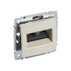   Priză IT Legrand Valena 2xRJ45 Cat.6A STP, culoare ivoriu - 774173