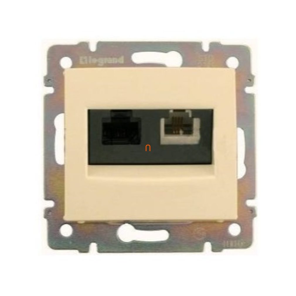 Legrand Valena RJ11/RJ45 Cat5e UTP priză telefonică și IT, culoare fildeș (774180)