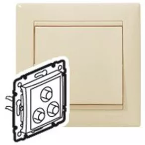 Priză Legrand Valena 3 RCA, culoare fildeș - 774184