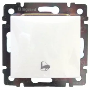   Buton de sonerie unipolar Legrand Valena, 250 V, alb - 774216