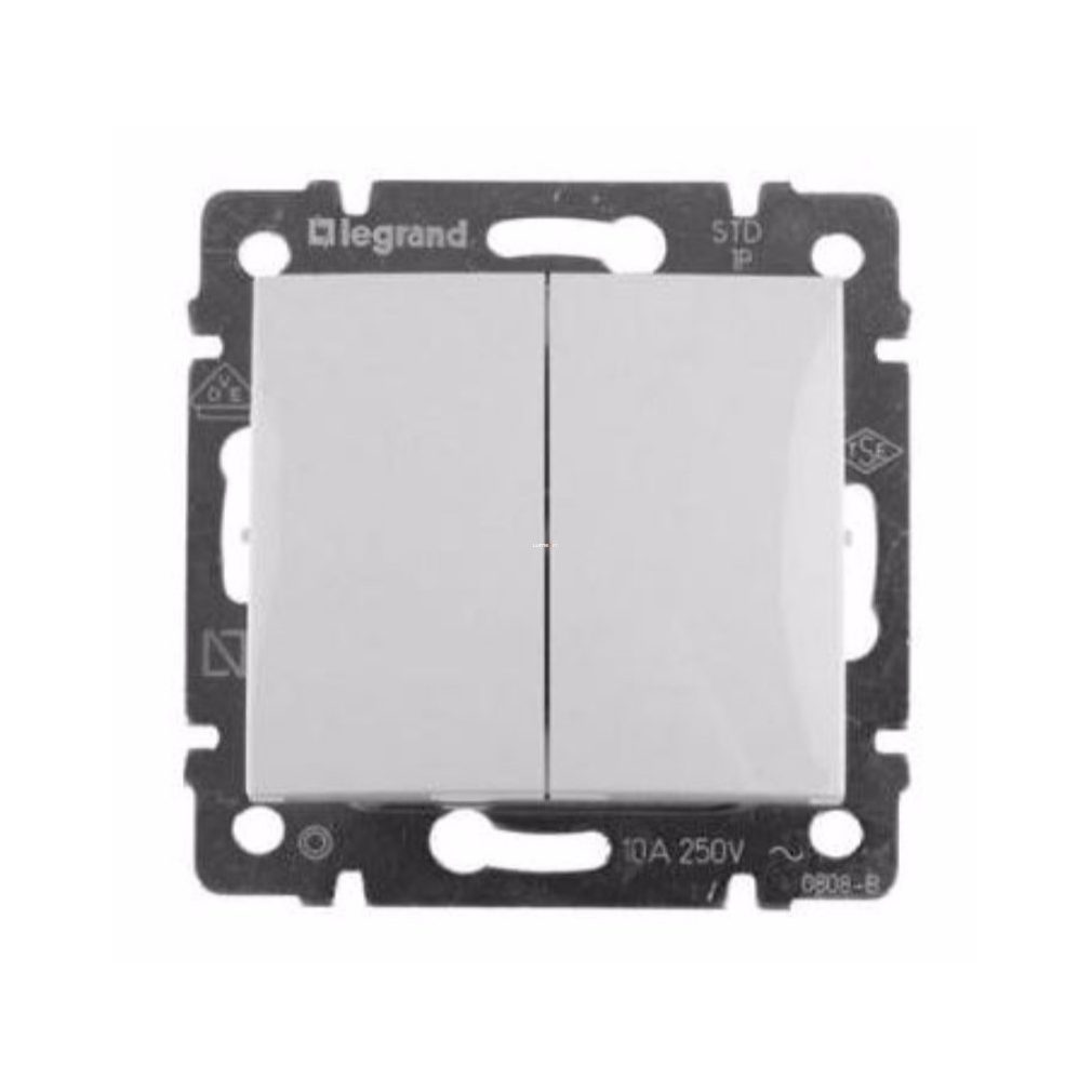 Legrand Valena comutator dublu contact alb (774218)