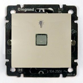   Buton Legrand Valena unipolar cu indicator luminos, culoare ivoriu - 774313