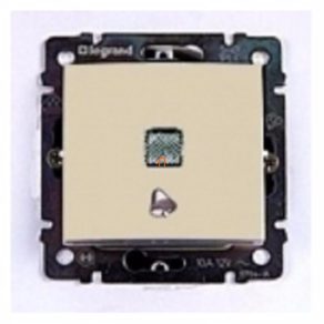   Buton unipolar Legrand Valena cu semnal sonor, indicator luminos, culoare ivoriu - 774315