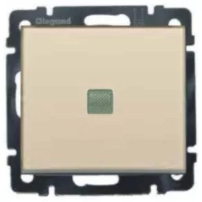   Întrerupător Legrand Valena cu indicator luminos, culoare fildeș - 774325
