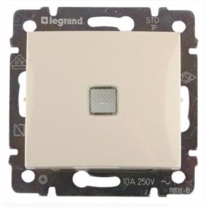   Întrerupător Legrand Valena cu indicator luminos, culoare ivoriu - 774326