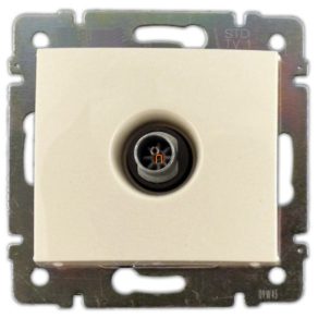   Priză TV Legrand Valena, tip traversant, culoare ivoriu - 774331