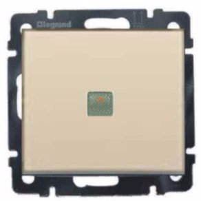   Întrerupător încrucișat Legrand Valena cu indicator luminos, culoare fildeș - 774348
