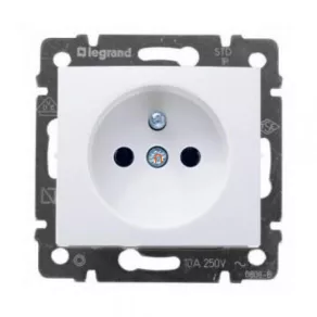 Priză Legrand Valena 2P+F 10/16A, albă - 774396