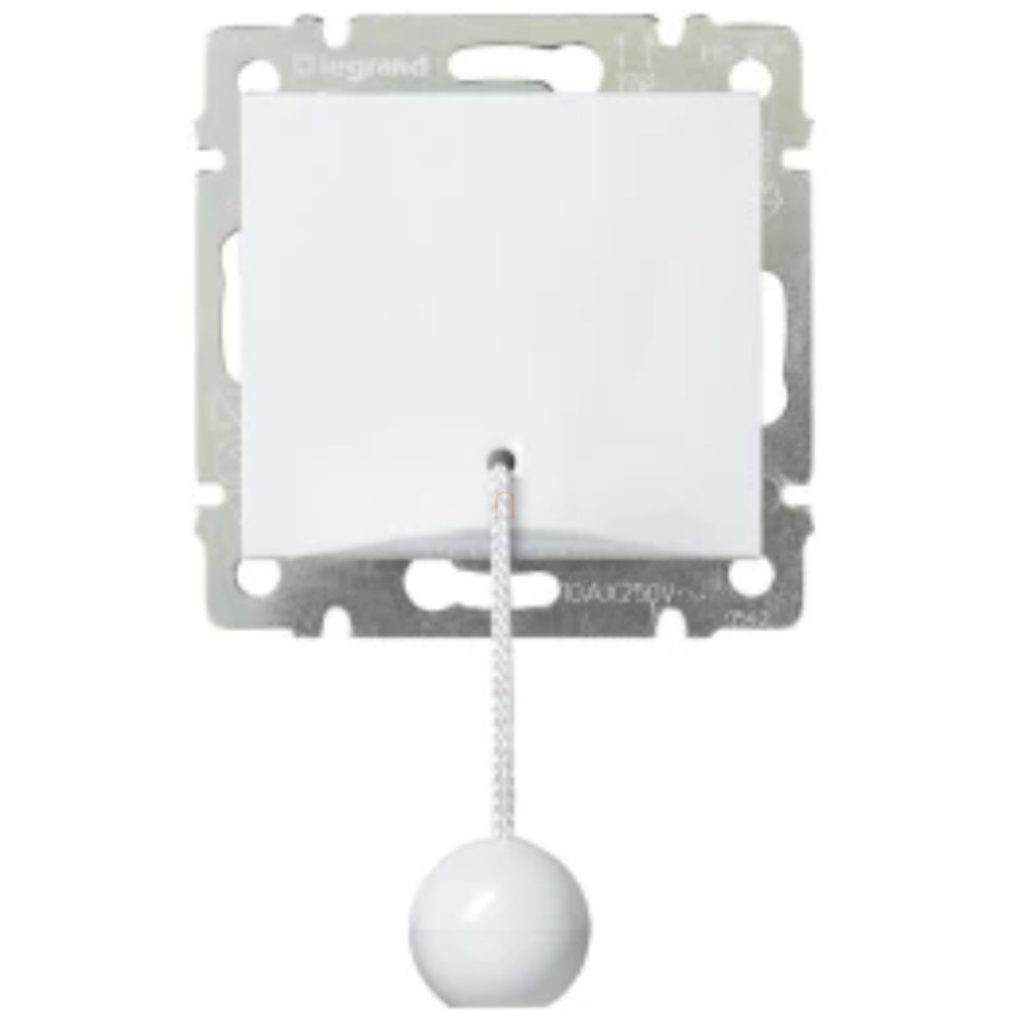 Legrand Valena cu cablu de tragere, comutator cu contact, alb (774419)