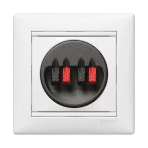 Bloc terminal pentru difuzoare Legrand Valena, alb - 774424