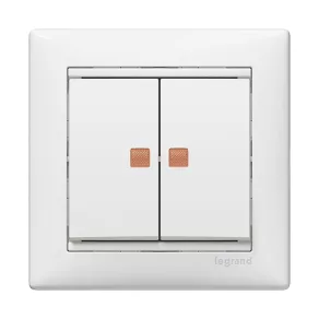   Întrerupător pentru candelabru Legrand Valena cu indicator luminos, alb - 774428