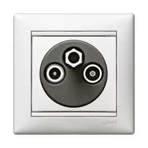   Capac terminal pentru conector antenă Legrand Valena TV-RD-SAT, 1,5 dB alb - 774435