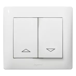   Legrand 777014 Galea Life telecomandă pentru rulouri, cu două butoane, albă