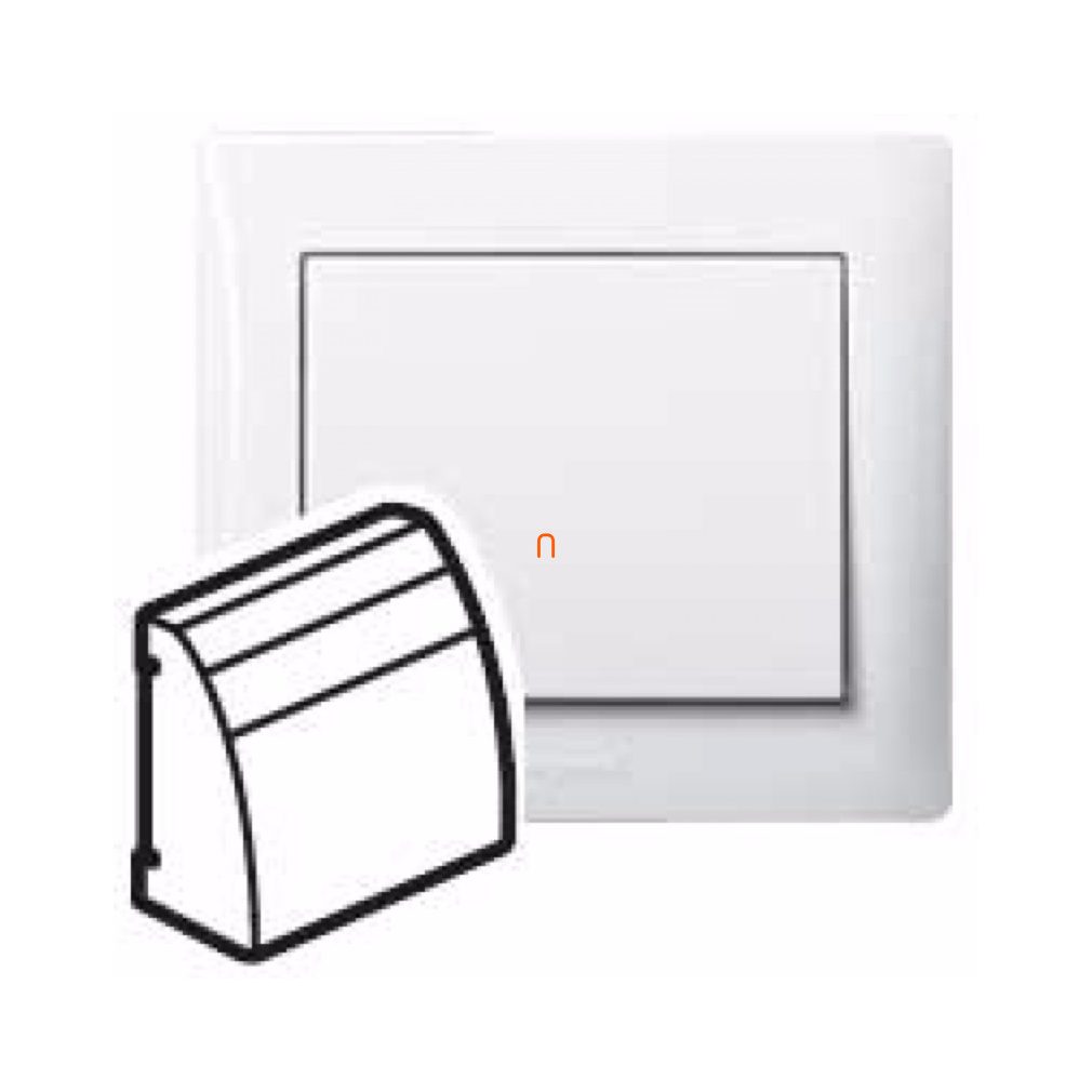 Galea Life capac pentru conector IT RJ45 la 60°, alb 777076