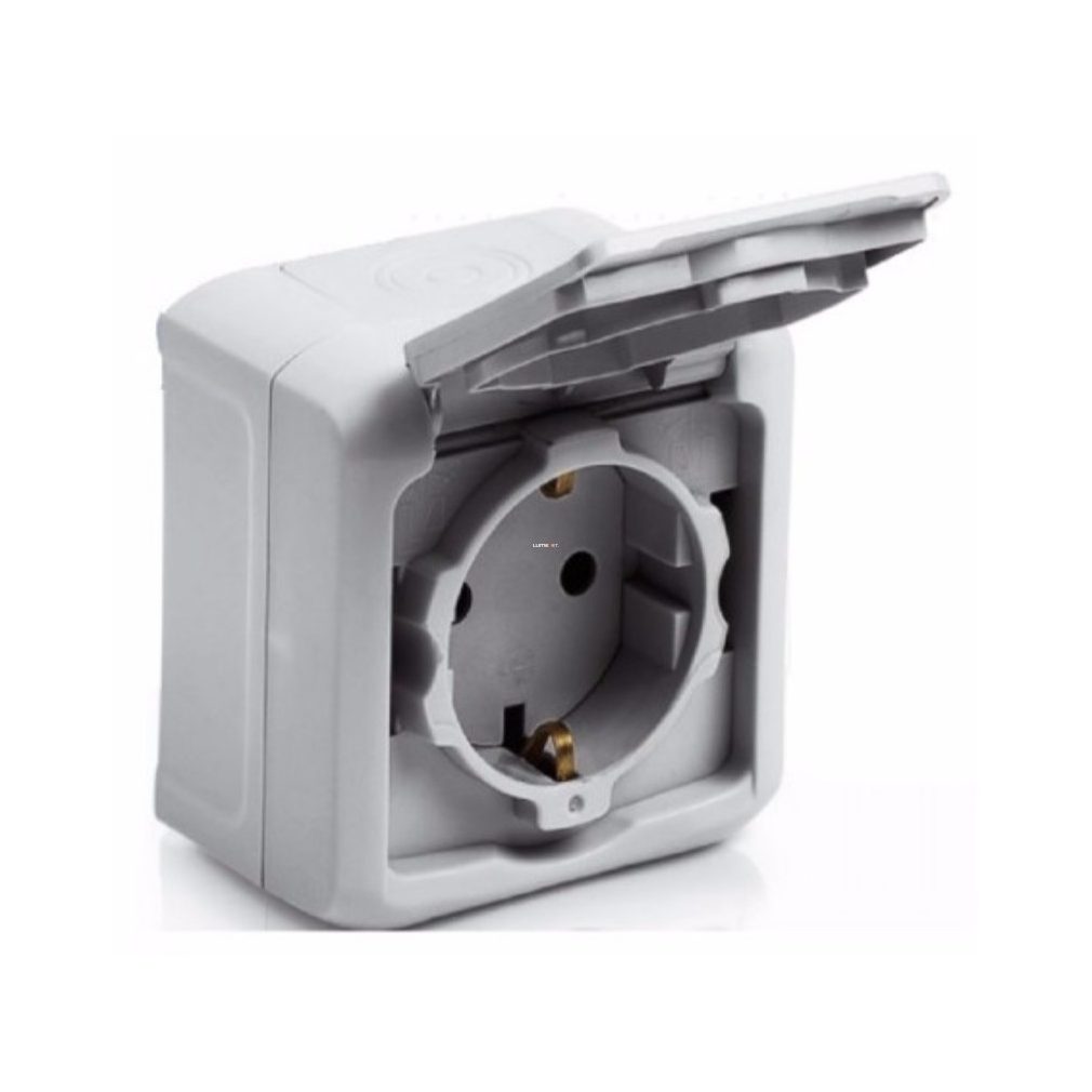 Legrand Forix 2P+F CSF priză cu capac IP44 pentru montare pe perete, alb (782373)