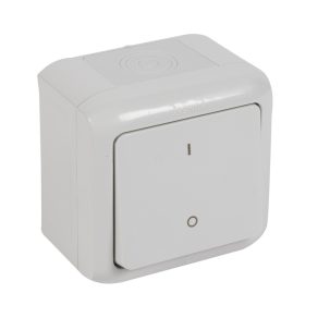   Legrand Forix IP44 întrerupător bipolar montat la suprafață 10 AX-250 V~ gri - 782386