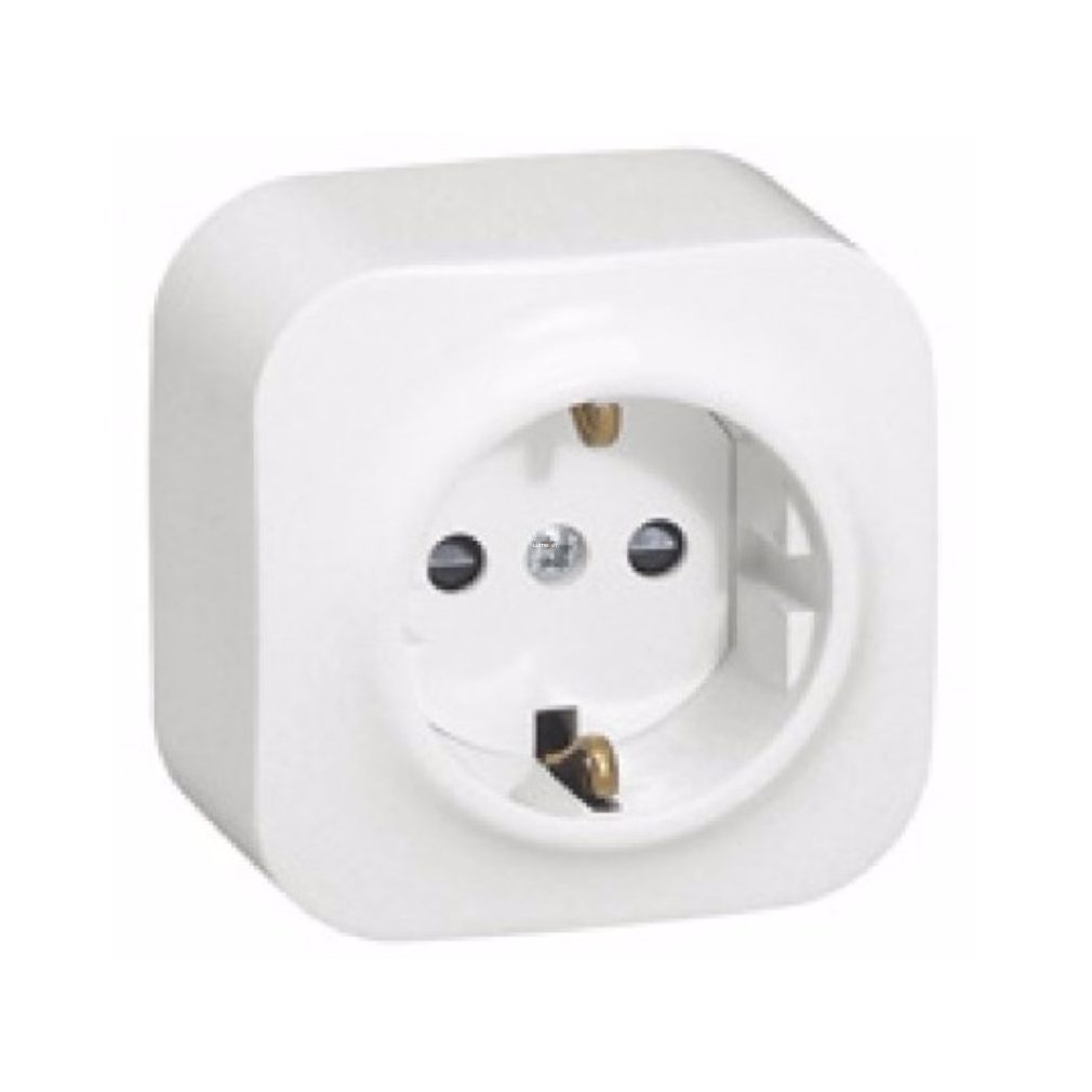 Legrand Forix 2P+F priză IP20 pentru montare pe perete, albă (782411)