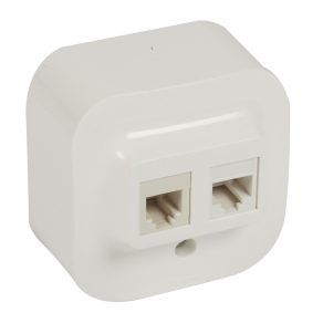   Legrand Forix IP20 fk 1xRJ45 Cat5e UTP IT + priză telefonică RJ11, alb - 782421