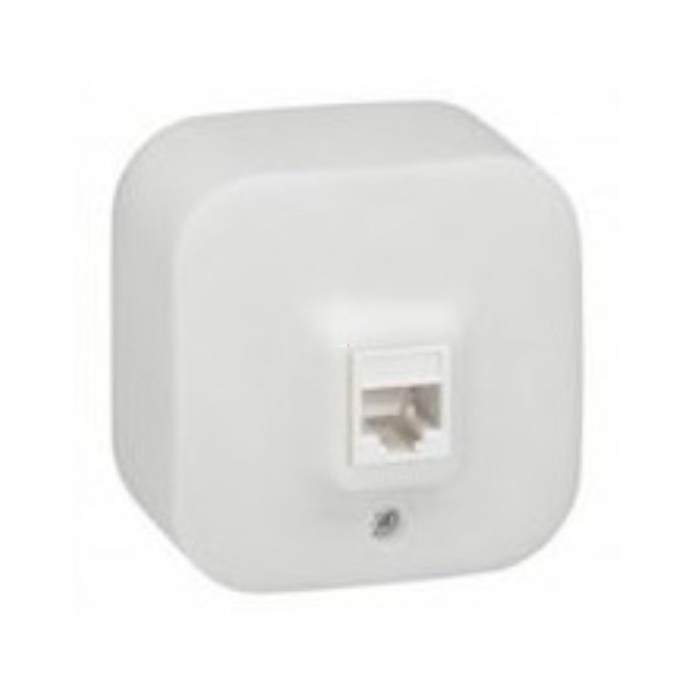 Legrand Forix 1xRJ45 UTP Cat5e priză de conectare IT IP20 pentru montare pe perete, alb (782424)