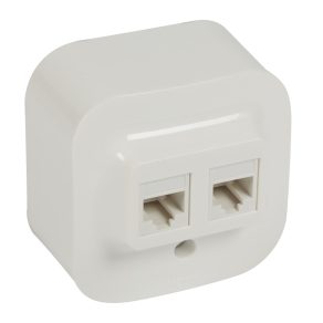   Legrand Forix IP20 montat la suprafață 2x RJ45 Cat. 5e UTP alb - 782428