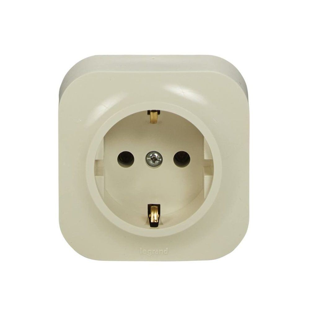 Legrand Forix 2P+F priză IP20 pentru montare pe perete, bej (782441)