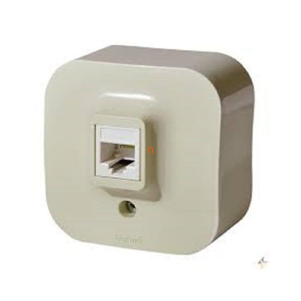 Legrand Forix 782454 1xRJ45 UTP Cat5e priză IT IP20 pentru montare pe perete, bej