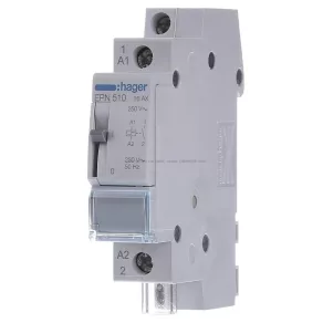   HAGER EPN510 Releu de impuls, 1Z, 16 A, 230 V c.a. / 110 V c.c.