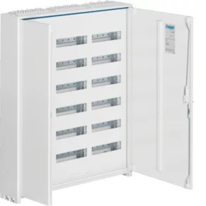   Hager FWB63 Univers, cu montare pe perete, cu cadru, IP44, 216M, N+PE, clasa de protecție II, 950x800x161 mm