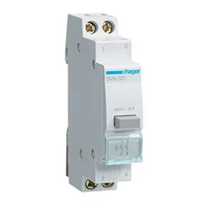 HAGER SVN331 Buton, 2Z, 16A, modular, 1 m