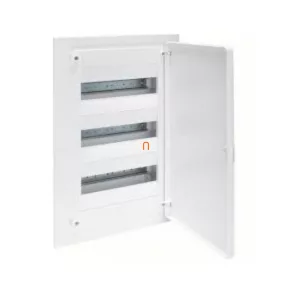   Distribuitor mic, încastrat, cu 3 rânduri, 36 de module, cu ușă plină, IP40, cu șină PE/N, HAGER Golf VF312PD