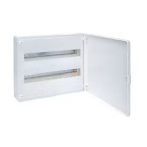   Distribuitor mic de afară, cu 2 rânduri, 36 de module, cu ușă completă, IP40, cu șină PE/N, HAGER Golf VS218PD