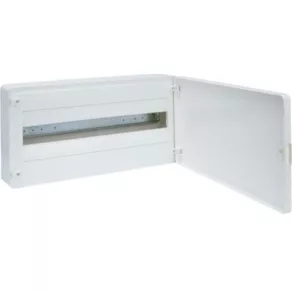   Distribuitor mic de afară, cu un singur rând, 22 de module, cu ușă completă, IP40, cu șină PE/N, HAGER Golf VS122PD