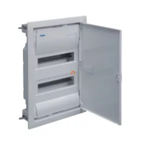   Distribuitor mic de afară, cu 2 rânduri, 24 de module, cu ușă completă, IP40, cu șină PE/N, HAGER Golf VS212PD
